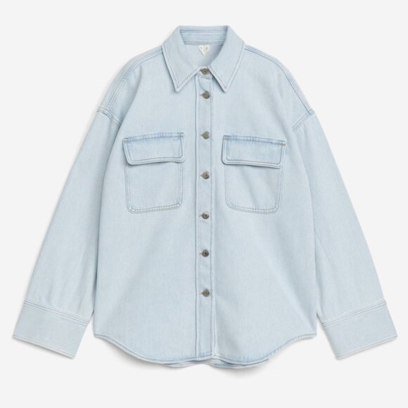 Arket Light Blue Button Down Shirt - Picture 1 of 11
